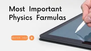 Most Important Physics Formulas Lecture No~02 | Master Baloch 7849|