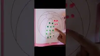 Finger painting done by  UKG kids