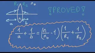 DERIVATION of the Thin Lens Equation with Radii
