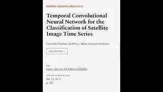 Temporal Convolutional Neural Network for the Classification of Satellite Image Time ... | RTCL.TV