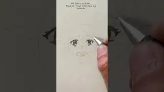 How to draw worried/scared expression.  #eyes #nose #mouth #manga  #anime #wolfcut #shade