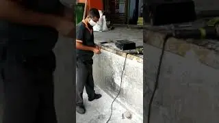 Rubber rectangular dock bumper installation. Please visit www.pancarselamat.com.my