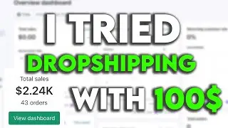 I Tried Dropshipping with $100 (Tiktok Glitch Method Ads)