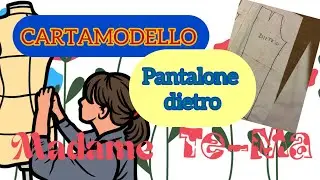 Cartamodello PANTALONE dietro semplicissimo