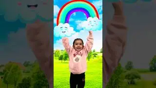 Learn rainbow colors with Gulnaz 🌈 #kidshorts#kidssongs