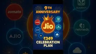 Jio 9th Anniversary Celebration Offers | Free Data, OTT & 13th Month Bonus 🔥 #jio #jiohotstar