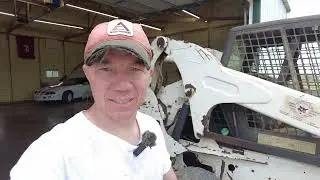 Cheap and effective Haloview sophon s7 AI System back up camera on a skid steer