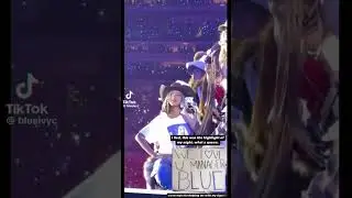 Blue Ivy sees fan made sign #cowboycartertour #blueivy #concert #trending #fyp #viralvideo #shorts