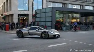 Supercars in Hamburg 2015 - 918 Spyder, Aventador, Huracan, 458, R8 GT and a lot of noise! (Pt. 1)