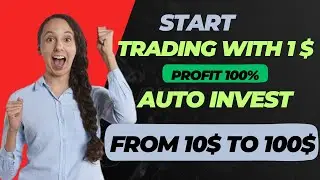 Start trading with 1 dollar on binance|Start trading today|Auto invest profit |binance tutorial 2024