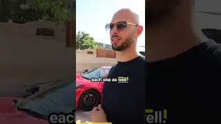 Andrew Tate's reaction on Mo Vlogs Car Collection🏎️💰.      #shorts