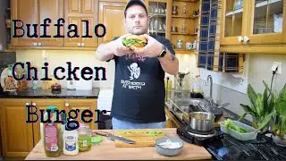 Buffalo chicken burger #cooking #burger