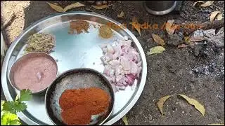 Banana Stem Curry on Wood Fire | विदर्भ स्टाईल तुरीच्या सोल्याची भाजी - Village Silent Cooking India