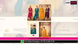 Stuff Export presents Rangoon Pariniti Kurti With Bottom Dupatta Collection Full Catalog Available