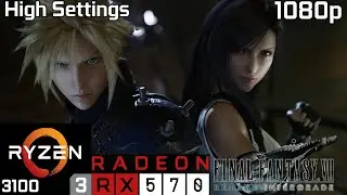 FINAL FANTASY VII REMAKE | RX 570 + Ryzen 3 3100 + 16GB RAM | 1080p High Settings