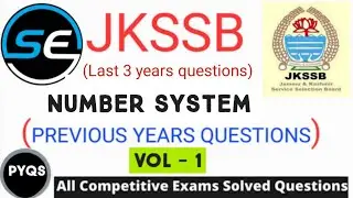 NUMBER SYSTEM | JKSSB PREVIOUS YEARS QUESTIONS |