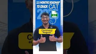 CAT 2025 Roadmap in 3.5 Months 🚀 | Free Excel Study Plan for MBA Aspirants #cat2025 #catstudyplan