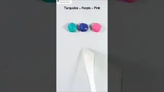 There you go: Turquoise, Purple, Pink = What will be final results? #colormixing
