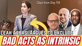 Leah Abbasi Arguments to Exclude Bad Acts Couched as Intrisic ft. Keith Adams, Schardt & Weinstein