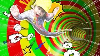 Едем в аквапарк на горке из дома! Woongjin PLAYDOCI Аквапарк! | Toyon tube