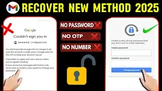 Восстановление аккаунта Gmail 2025 || Как восстановить аккаунт Gmail без резервного адреса электр...