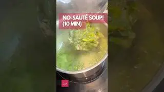 10-Min Swiss Chard Pasta Soup 🍲✨ NO Saut&eacute; | Vegan + GF (No Onion/Garlic) #vegetariansoup