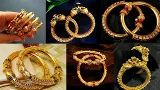 Light weight Gold bangle designs with weight & price | Gold bangle bala designs
