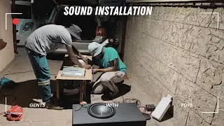 Sound System Installation Day.🔊🔊📸#diy #howto #soundsystem #basslife bassl