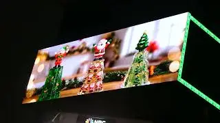 Christmas Art Billboard Sunset Blvd Los Angeles California USA December 24, 2025