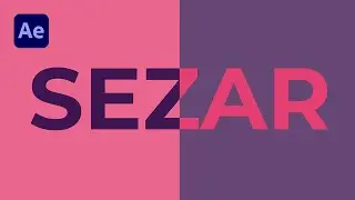 After Effects Tutorial - Color Switch Transition - Text Reveal