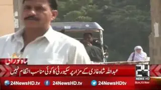 No proper security arrangements on shrine of Abdullah Shah Ghazi