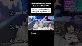 Top 5 Perfectly Timed Donation Moments | Funniest Live Stream Reactions #ranked #shorts