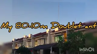 Multi band 10-80m doublet antenna