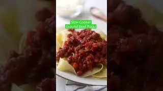 Easy Slow Cooker Ground Beef Ragu