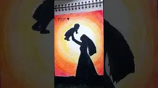 easy sunset paintings🎨 #art #creativeart #drawing #sunset #sunsetpainting #sketch #easy #beautiful
