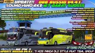 UPDATE !! OBB BUSSID V4.4.1 TERBARU SOUND HINO RK8 JET DARAT SUOSSS GRAFIK ETS2 SUPER HD 4K