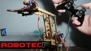 Como programar um braço robótico controlado por Joystick em 1 minuto
