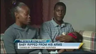 Baby Survives Being Blown Away by Raleigh Tornado