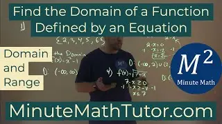 Find the Domain of a Function Defined by an Equation | College Algebra