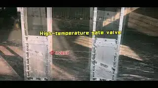 Pneumatic High Temperature Slide Gate Valve Factory Test | LVRUI Machinery
