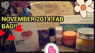 November 2014 Fab Bag unboxing, unzipping and review