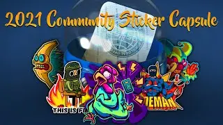 CS:GO - NEW 2021 Community Sticker Capsule Showcase + OPENING CAPSULE