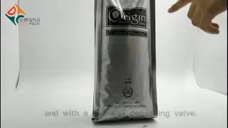 1kg Quad Seal Pouch for Coffee with Valve