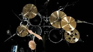 Meinl Percussion Headliner Mountable ABS Tambourine, Stainless Steel Jingles, White (HTMT2WH)