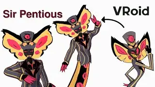 Creating Sir Pentious from Hazbin Hotel in VRoid Studio!