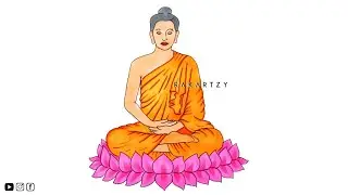 Buddha Drawing | How to draw simple and easy Buddha | Buddha Purnima Drawing