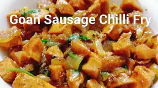 Goan Sausage Chilli Fry Recipes / Sausage Chilli Fry