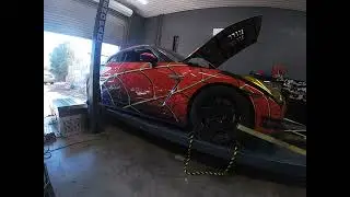 RWD dyno pull of R35 GTR, SpiderMan Wrap, Built VR38, Pure1000 ID1700, Shep1k, ETS Intercooler,