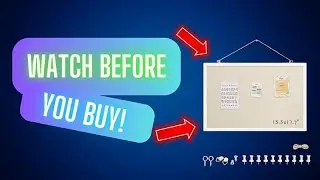 WATCH BEFORE YOU BUY this Cork Board for Wall Hanging!