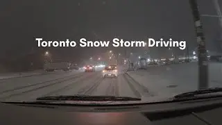 Toronto Snow Storm Driving